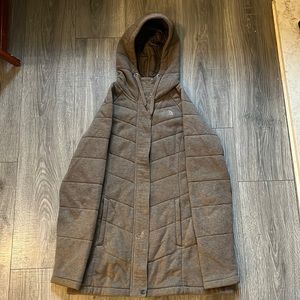 Brown women’s north face jacket